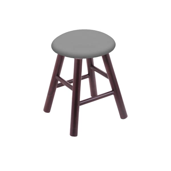 Maple Vanity Stool, Dark Cherry Finish, Graph Parrot Seat